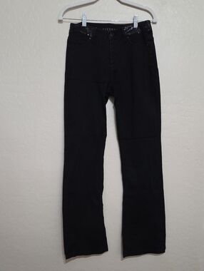 Liverpool Jeans Company Black Sequin Trim Flare Jeans